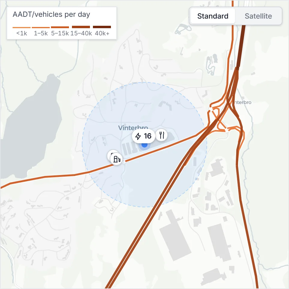 Map around the Vinterbro example site